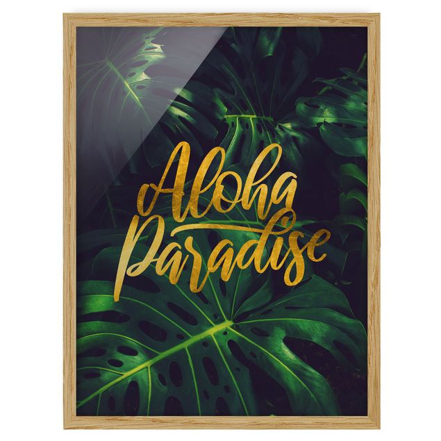 Tavlor blommor Jungle - Aloha Paradise