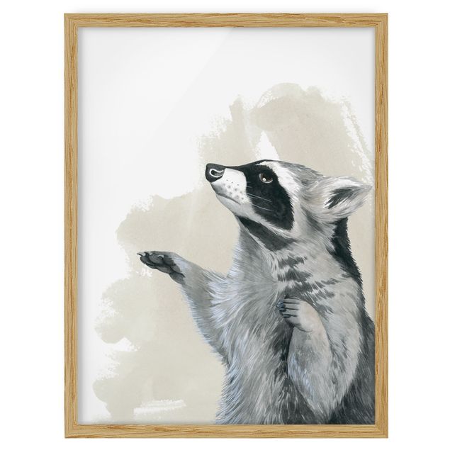 Tavlor modernt Forest Friends - Raccoon
