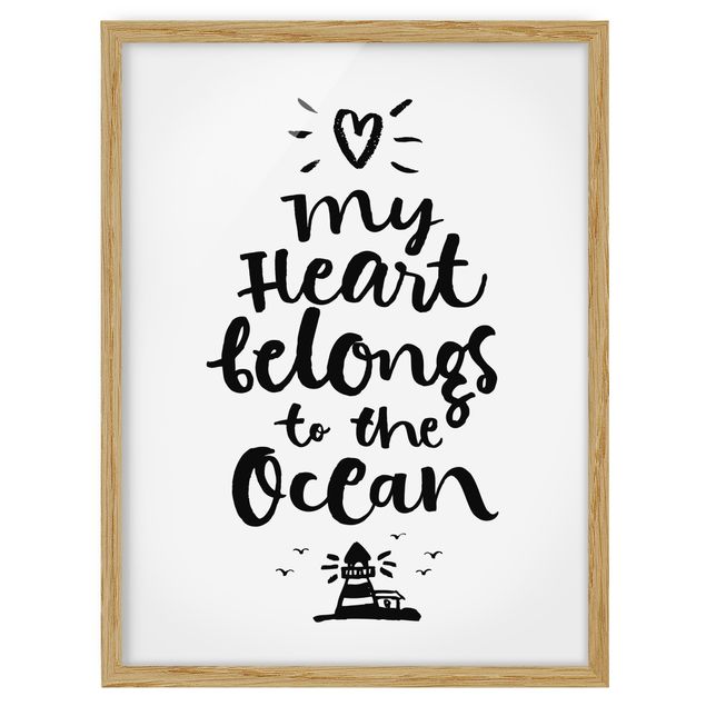 Tavlor ordspråk My Heart Belongs To The Ocean