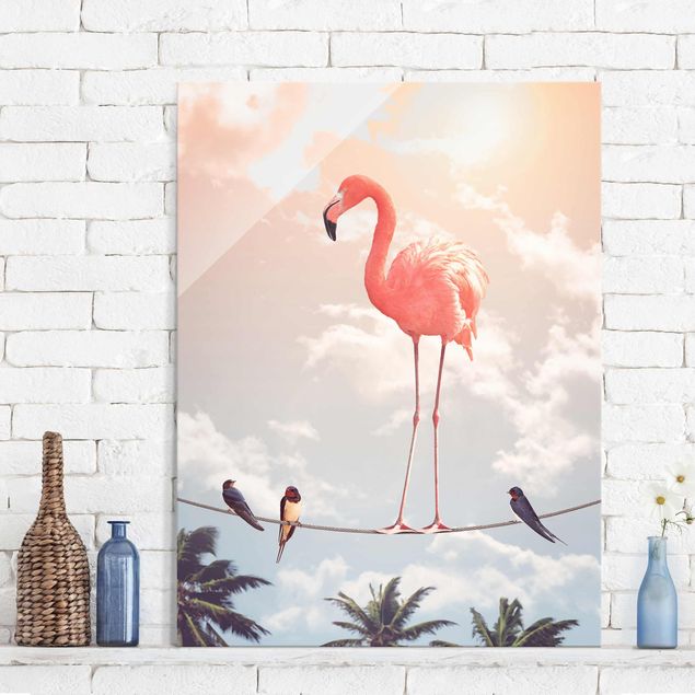 Tavlor Sky With Flamingo