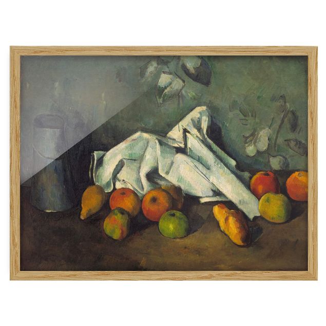 Konststilar Post Impressionism Paul Cézanne - Still Life With Milk Can And Apples