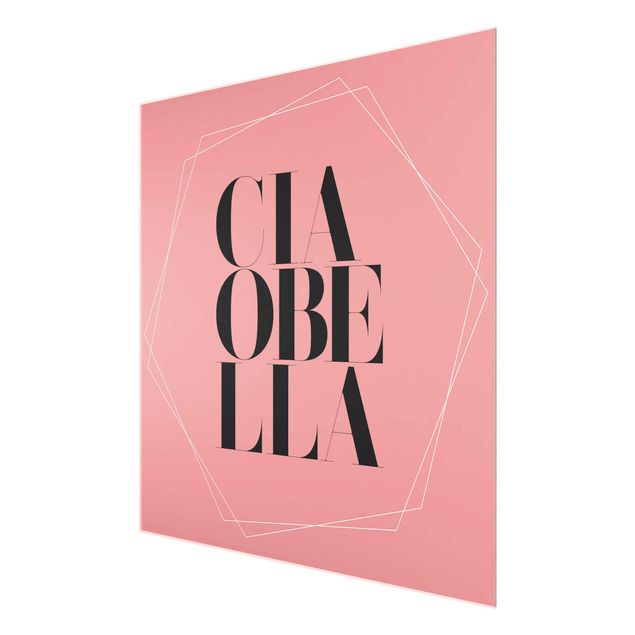 Tavlor Ciao Bella In Hexagons Light Pink Backdrop