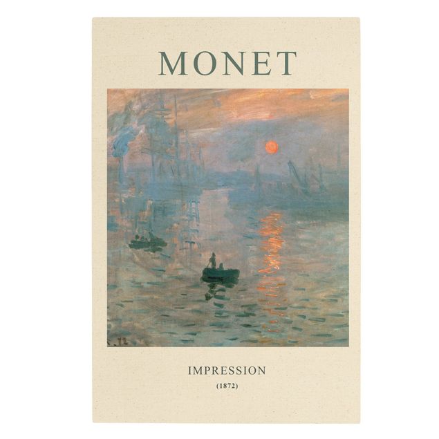 Tavlor konstutskrifter Claude Monet - Impression - Museum Edition