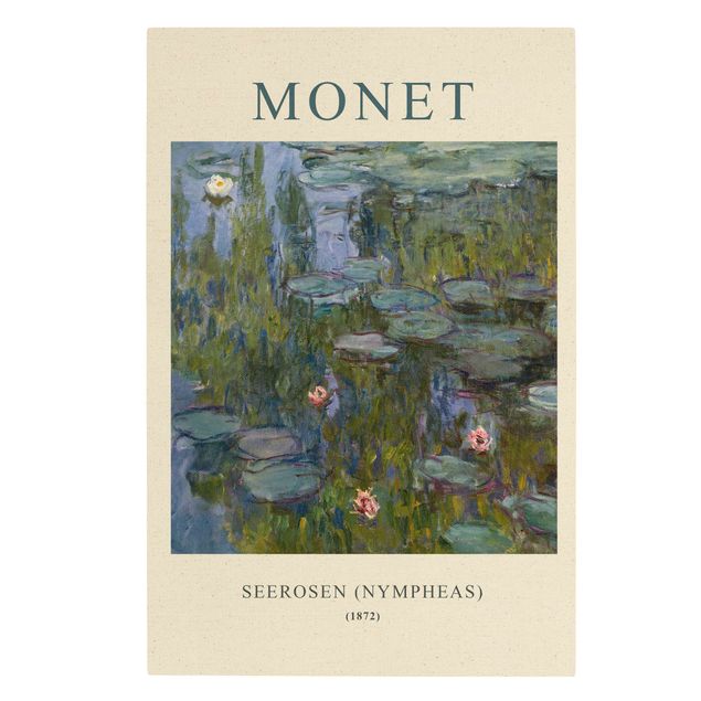 Canvastavlor blommor  Claude Monet - Waterlilies (Nymphaeas) - Museum Edition