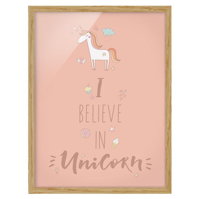 Tavlor ordspråk I Believe In Unicorn