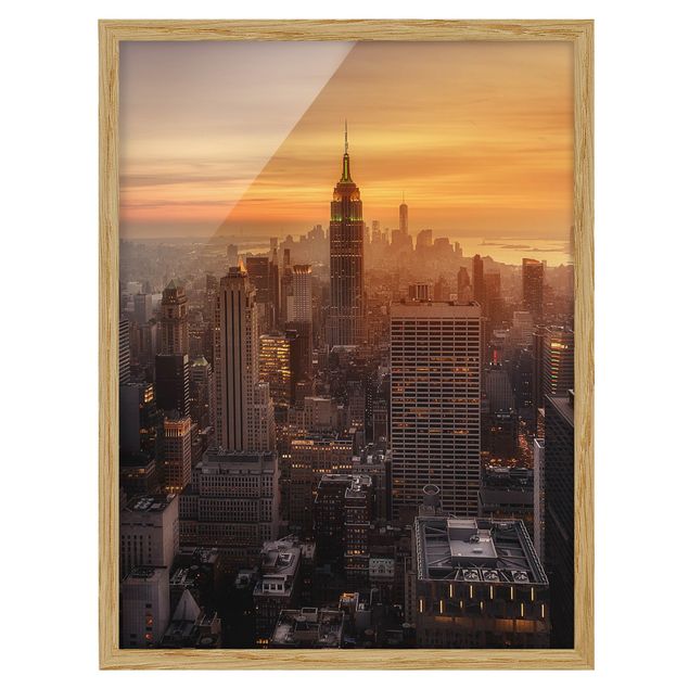 Tavlor modernt Manhattan Skyline Evening