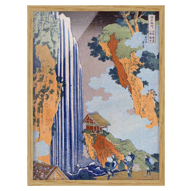 Konststilar Katsushika Hokusai - Ono Waterfall on the Kisokaidô