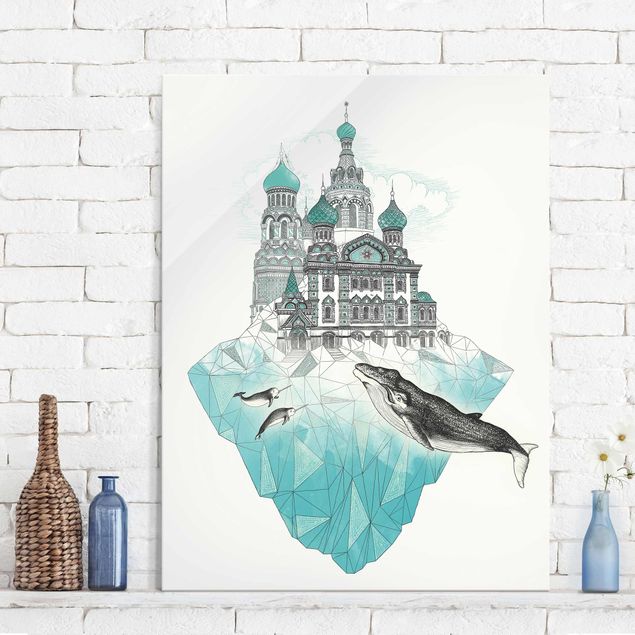 Tavlor Laura Graves Art Illustration Church With Domes And Wal