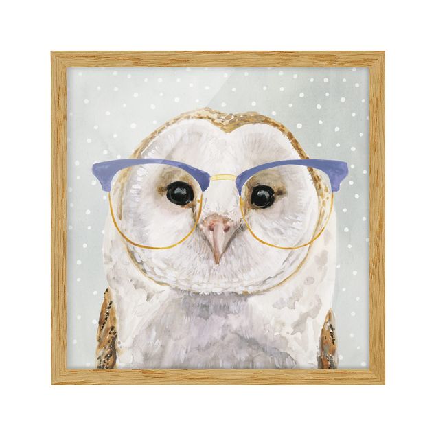 Tavlor djur Animals With Glasses - Owl