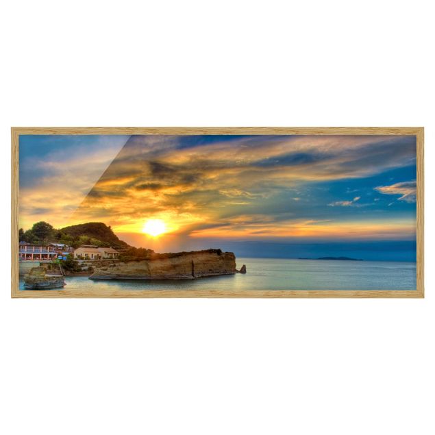 Tavlor hav Sunset Over Corfu