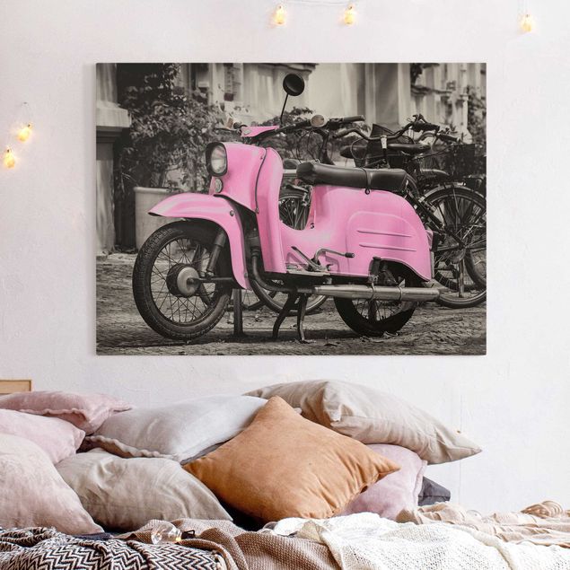 Kök dekoration Pink Scooter