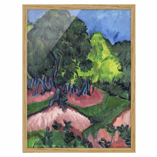 Konststilar Ernst Ludwig Kirchner - Landscape with Chestnut Tree