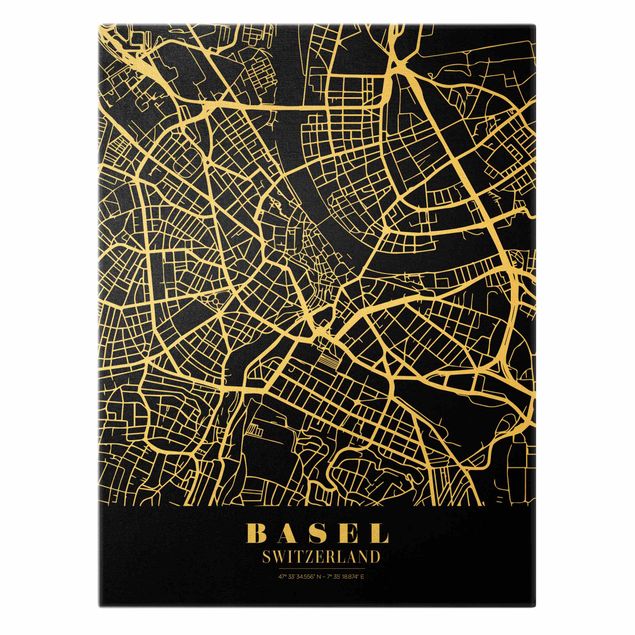 Tavlor Basel City Map - Classic Black