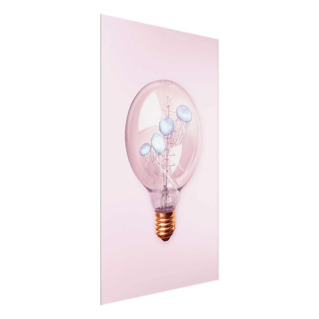 Tavlor modernt Light Bulb With Jellyfish