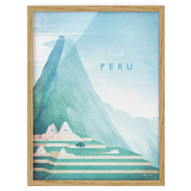 Tavlor landskap Travel Poster - Peru