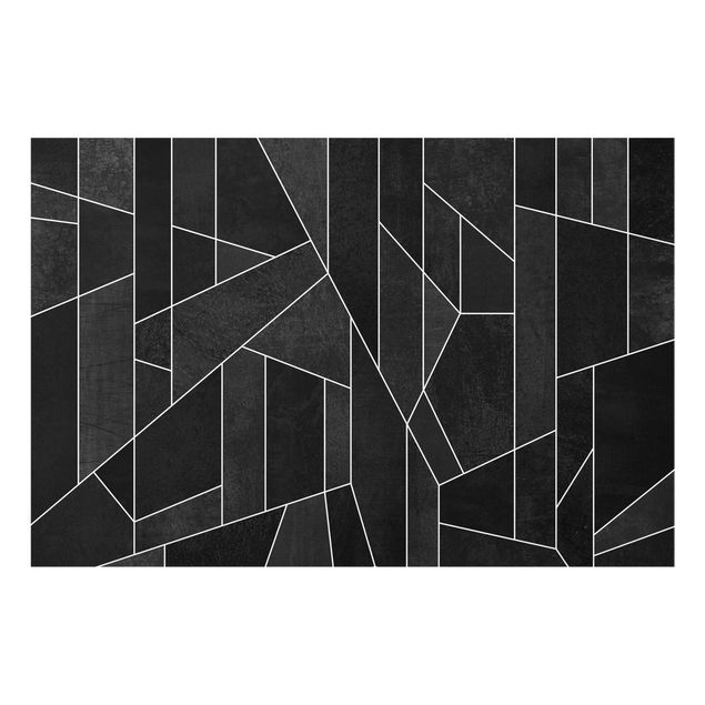Tavlor konstutskrifter Black And White Geometric Watercolour
