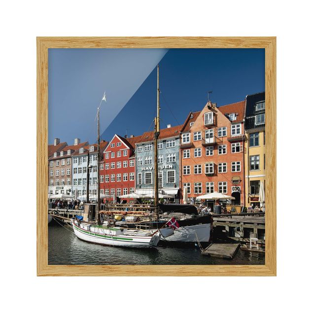 Tavlor blå Port In Copenhagen