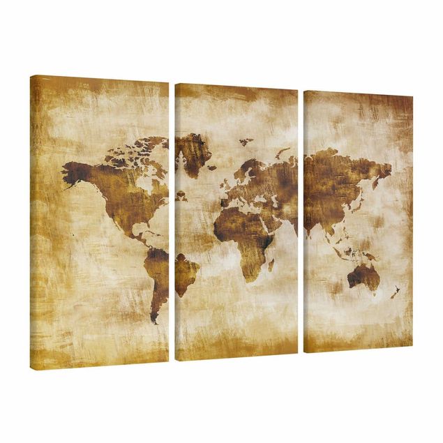 Canvastavlor världskartor Map of the world