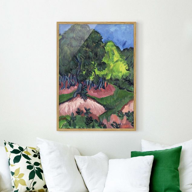 Kök dekoration Ernst Ludwig Kirchner - Landscape with Chestnut Tree