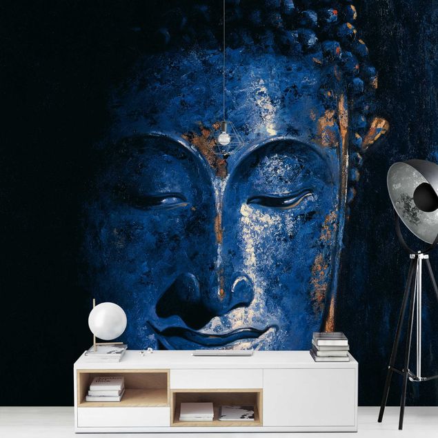 Fototapeter blå Delhi Buddha