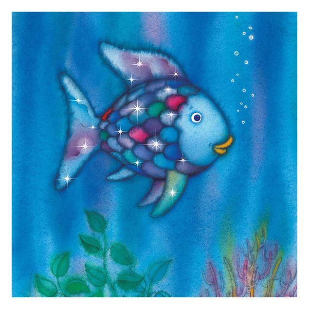 Fototapeter blå The Rainbow Fish - Alone In The Vast Ocean