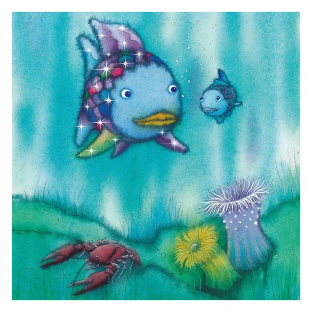 Fototapeter grått The Rainbow Fish - Two Fish Friends Out And About