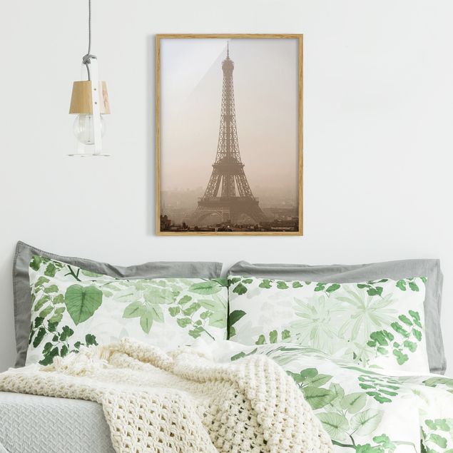 Tavlor med ram vintage Tour Eiffel