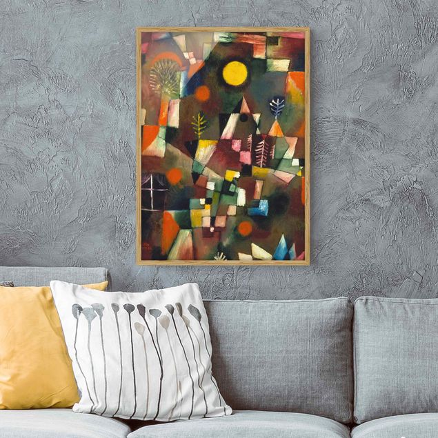 Tavlor med ram konstutskrifter Paul Klee - The Full Moon