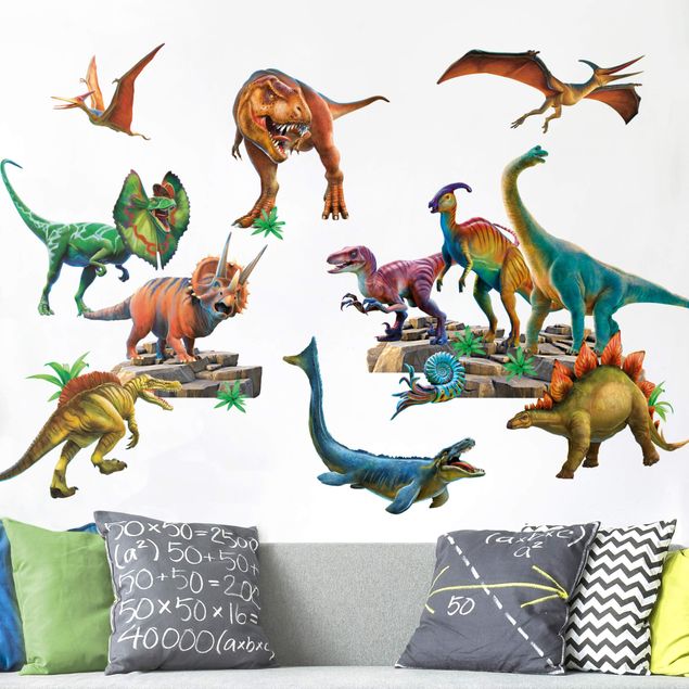 Wallstickers dinosaurier Dinosaur Mega Set