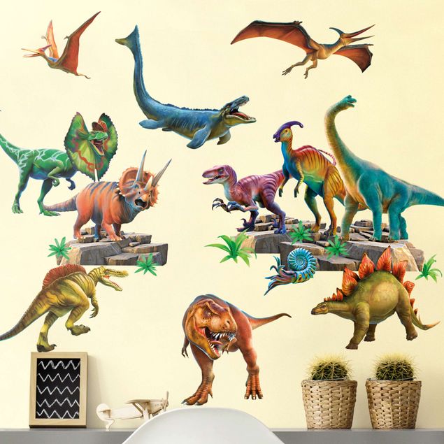 Inredning av barnrum Dinosaur Mega Set