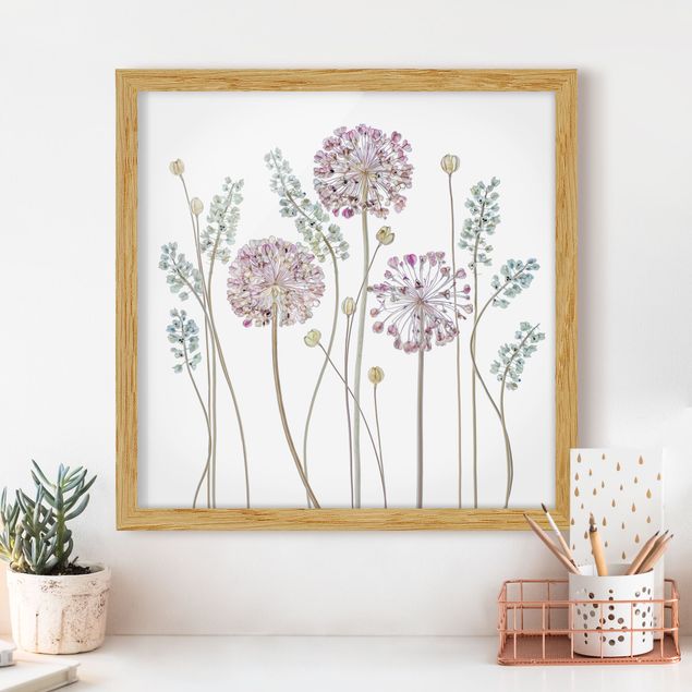 Kök dekoration Allium Illustration