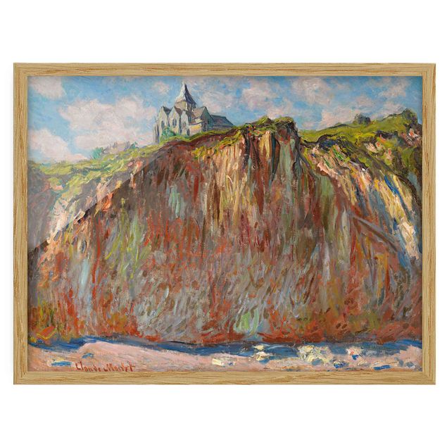 Konstutskrifter Claude Monet - The Church Of Varengeville In The Morning Light