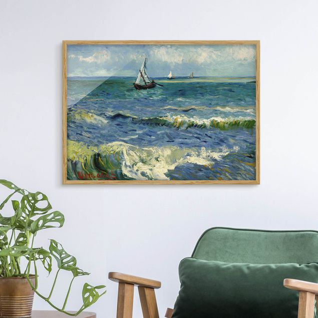 Konststilar Impressionism Vincent Van Gogh - Seascape Near Les Saintes-Maries-De-La-Mer