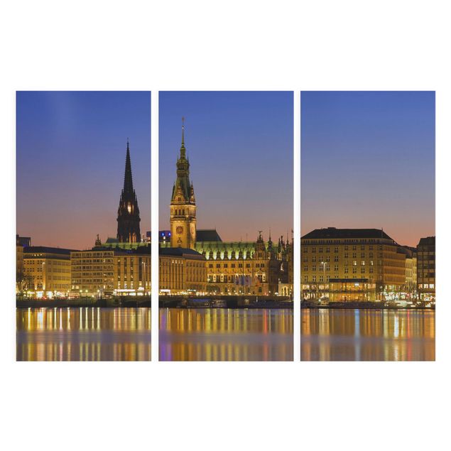Tavlor modernt Hamburg Panorama
