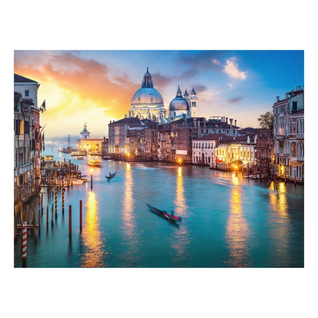 Tavlor stränder Sunset in Venice