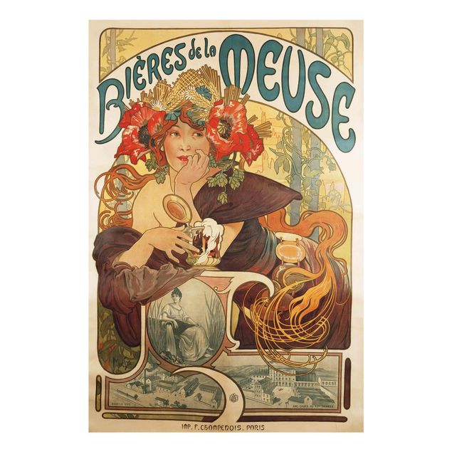 Konststilar Alfons Mucha - Poster For La Meuse Beer