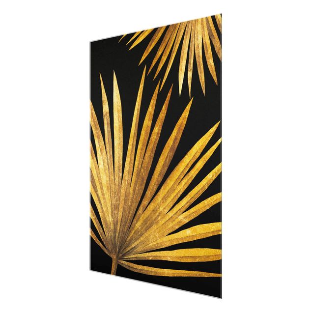 Tavlor Gold - Palm Leaf On Black