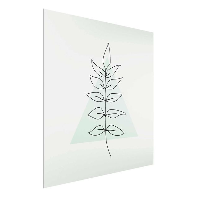Tavlor blommor Branch Geometry Triangle Line Art