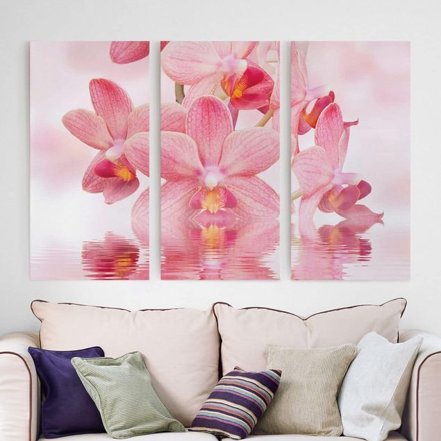 Tavlor orkidéer Light Pink Orchid On Water