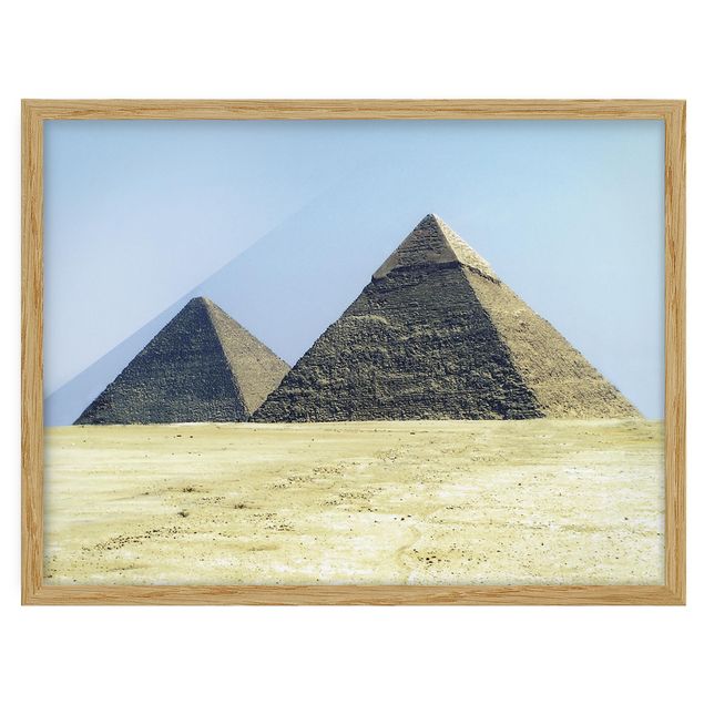 Tavlor med ram landskap Pyramids Of Giza