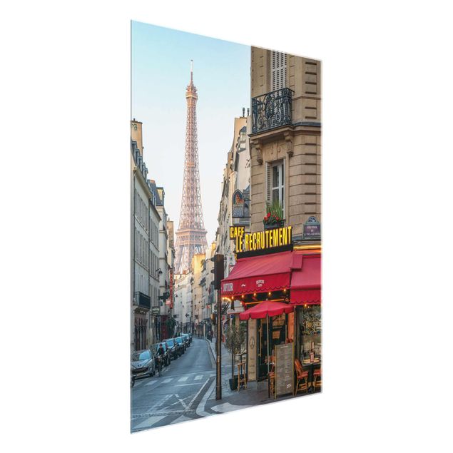 Glastavlor arkitektur och skyline Streets Of Paris