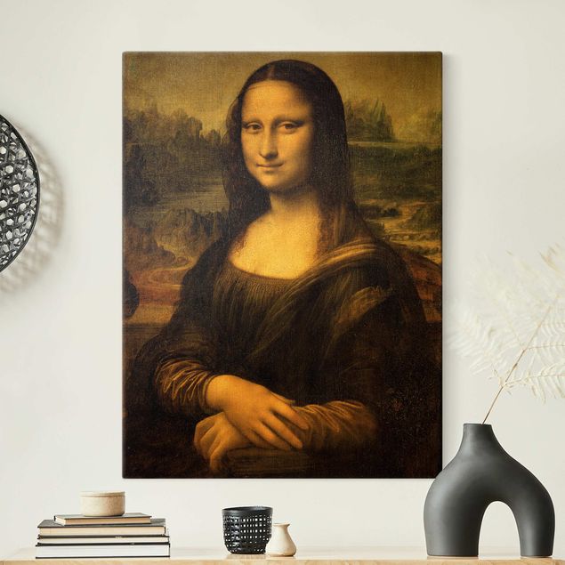 Canvastavlor Italien Leonardo da Vinci - Mona Lisa