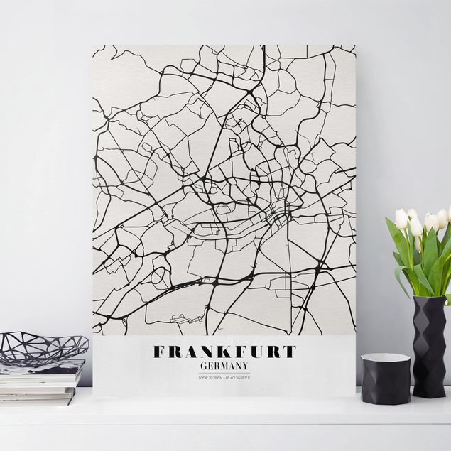 Kök dekoration Frankfurt City City Map - Classical