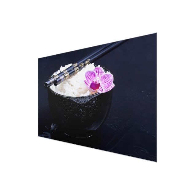 Tavlor blommor  Rice Bowl With Orchid