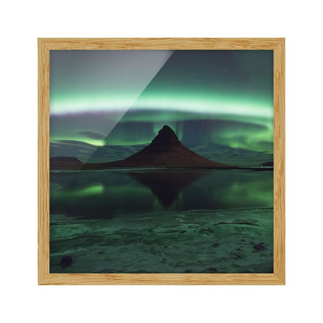 Tavlor med ram landskap Northern Lights In Iceland
