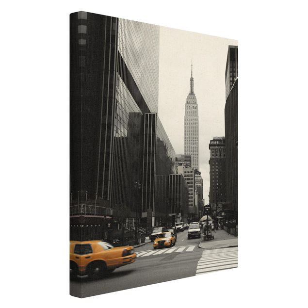 Canvastavlor svart och vitt Empire State Building