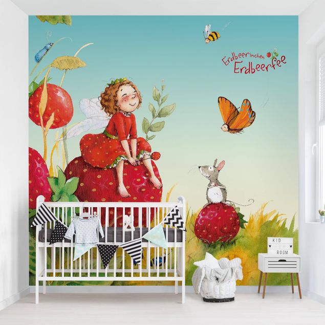 Tapeter modernt Little Strawberry Strawberry Fairy - Enchanting