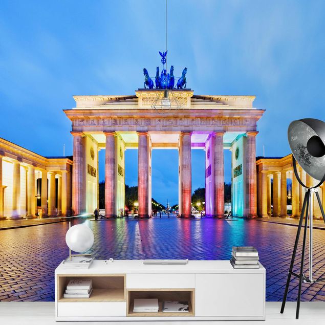 Fototapeter arkitektur och skyline Illuminated Brandenburg Gate