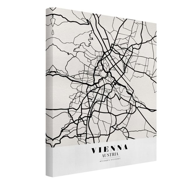 Tavlor världskartor Vienna City Map - Classic