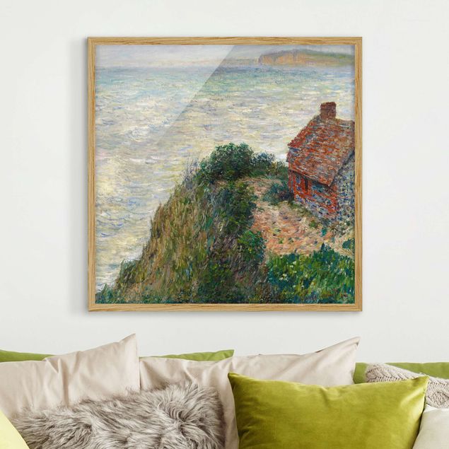 Konststilar Impressionism Claude Monet - Fisherman's house at Petit Ailly